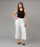 Lola Colette White High Rise Wide Leg Jeans