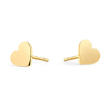 Mia Venus Stud Gold Heart Earrings