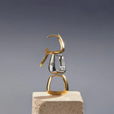 Mia Tamara Gold Huggie Earrings