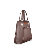Ladies' Vegan Leather Top Handle Backpack or Daypack Bags: Blue