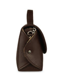 Vegan Leather Crossbody Bag for Women, Top Handle Handbag: Blue