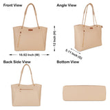 Women's Vegan Leather Satchel Bag –  Shoulder Sling Bag: Green