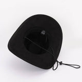 Faux Wool Cowboy Hat: BK