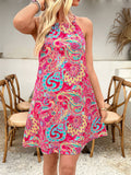 Sleeveless Printed Dress