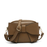 B23020-Big Bow Tie On The Front Cross Body Bag: Black