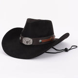 Faux Wool Cowboy Hat: BK