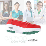 Zerimar Women's Leather Loafers - Comfort Dress Shoes,Red: Red / 38
