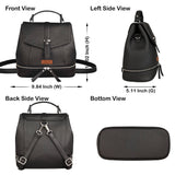 Women’s Vegan Leather Backpack or Daypack Bags For Daily Use: Grey