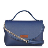 Vegan Leather Crossbody Bag for Women, Top Handle Handbag: Grey