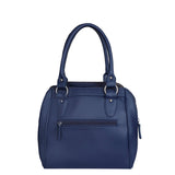 PU Leather Women’s Handbag – Top Handle with Crossbody Strap: Blue