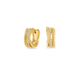 Mia Bella huggie hoops earrings