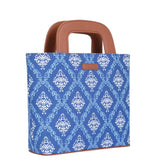 Handcrafted Fabric Top Handle Tote Bag for Women Satchel bag: Multicolor