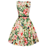 Vintage Inspired Cotton Floral Dress