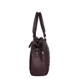 PU Leather Women’s Handbag – Top Handle with Crossbody Strap: Blue