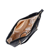 Women's Vegan Leather Satchel Bag –  Shoulder Sling Bag: Green