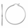 OVER SIZED HOOPS IN SILVER