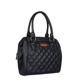PU Leather Women’s Handbag – Top Handle with Crossbody Strap: Blue