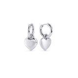 Orelia Huggie Earrings Silver