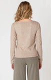 Room 34 Boatneck Textured Heathered Taupe Top