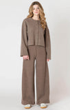 Room 34 Wide Leg Ribbed Pant