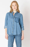 Dex denim button up shirt
