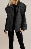 Room 34 black puffer vest
