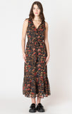 Black Tape floral sleeveless dress autumn bloom