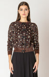 Black Tape brown leopard sweater