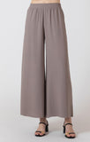 Black tape dark taupe wide leg pant