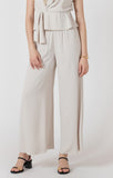 Black tape light taupe wide leg pant