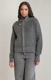 Dex Grey Zip Up Sweater
