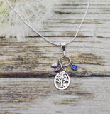 Elizabeth Burry Family Jewels on the Tree of Life Necklace